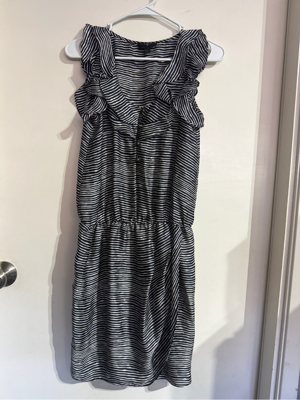 EUC Women’s Aqua Stripe Dress Size Small